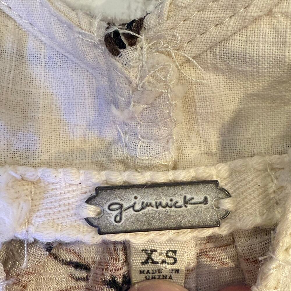 Gimmicks BKE y2k cream crochet granny square women xs cottagecore coquette top - Picture 7 of 10
